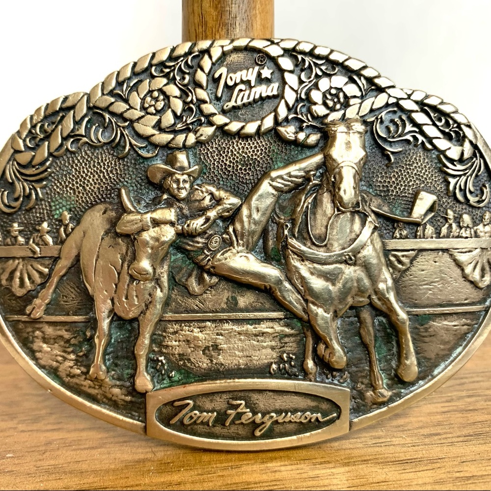 Tony Lama buckle-Vintage- Brass - Tom Ferguson Exclusive JCPenny.